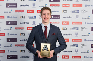 National award for Sellafield engineer, Adam