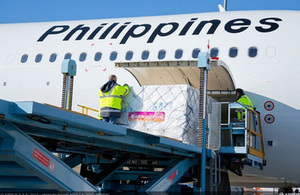 Aircraft supported by UK Export Finance assists relief operations in the Philippines