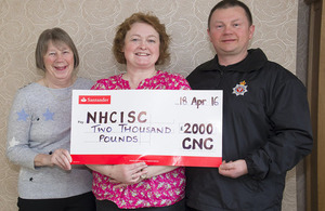 CNC officers raise over £2,000 for local charity