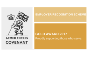 33 employers awarded gold for supporting the Armed Forces
