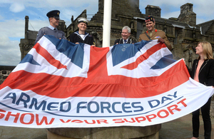 Flying the Armed Forces Day flag