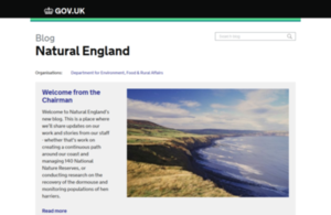 Natural England is now blogging