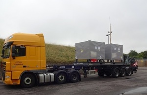 Landmark containers move radioactive waste from Harwell, Oxfordshire