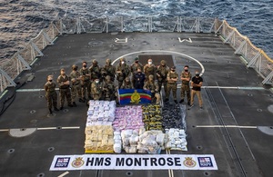 Press release: Royal Navy strikes £15 million blow to Gulf drugs trade