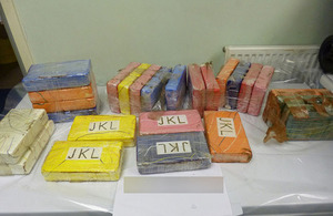 Cocaine seized by Border Force at Tilbury