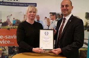 Gold award for DIO’s commitment to safety