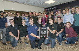 UKAEA named as a Top 100 Apprenticeship Employer