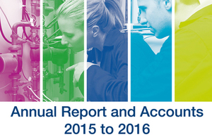 Annual report and accounts 2015 to 2016