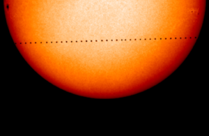 A Transit of Mercury occurs on Monday 9 May 2016