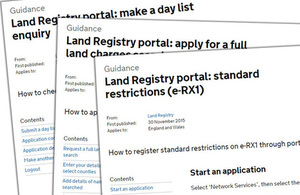 New guides to help customers use the Land Registry portal