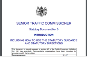 Vehicle operators: updated guidance from Traffic Commissioners