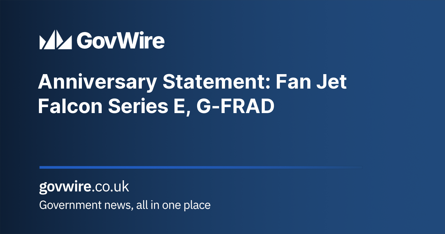 Anniversary Statement: Fan Jet Falcon Series E, G-FRAD