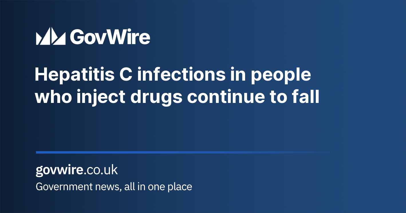Hepatitis C infections in people who inject drugs continue to fall Hepatitis C infections in people who inject drugs continue to fall