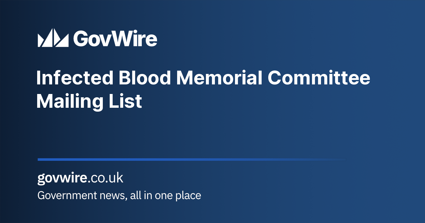 Infected Blood Memorial Committee Mailing List Infected Blood Memorial Committee Mailing List