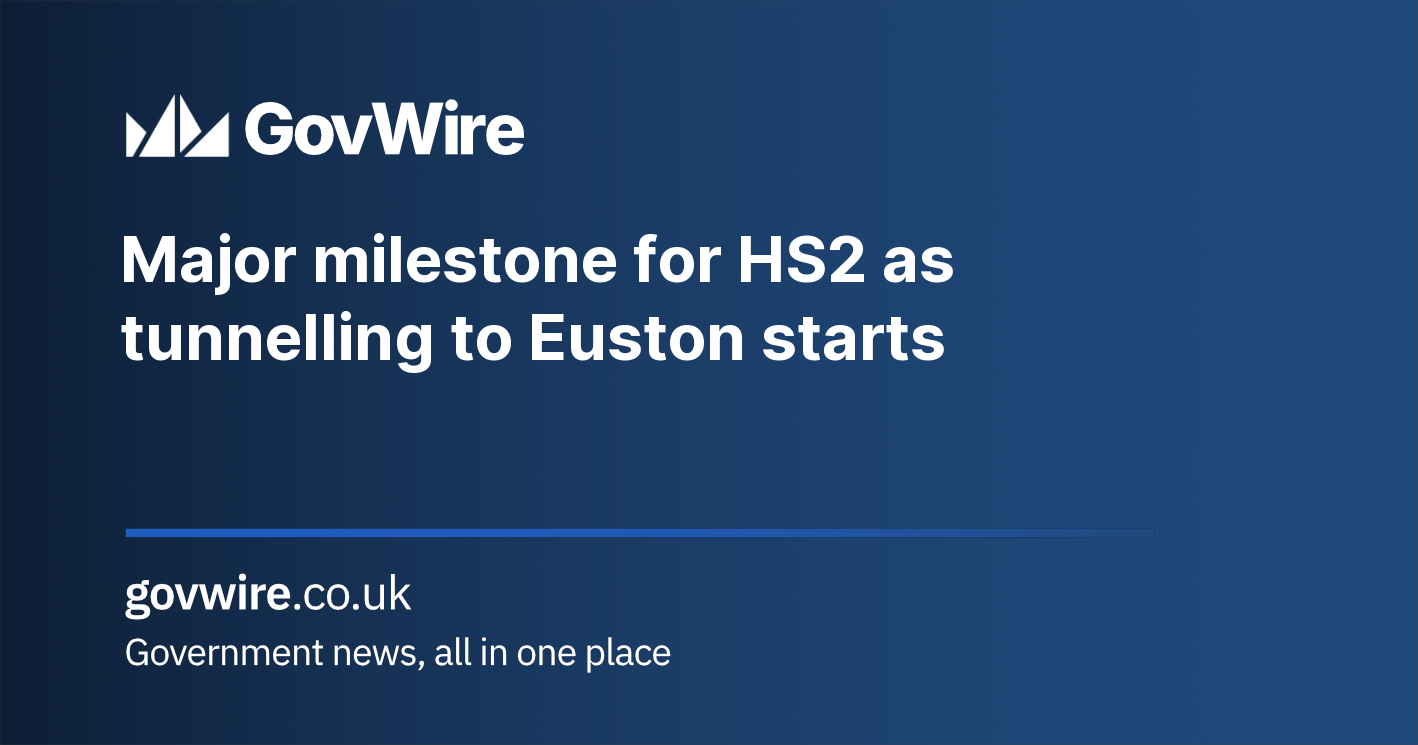 Major milestone for HS2 as tunnelling to Euston starts