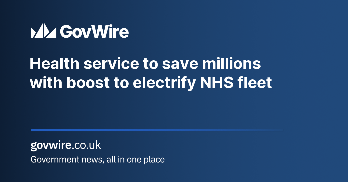 Health service to save millions with boost to electrify NHS fleet
